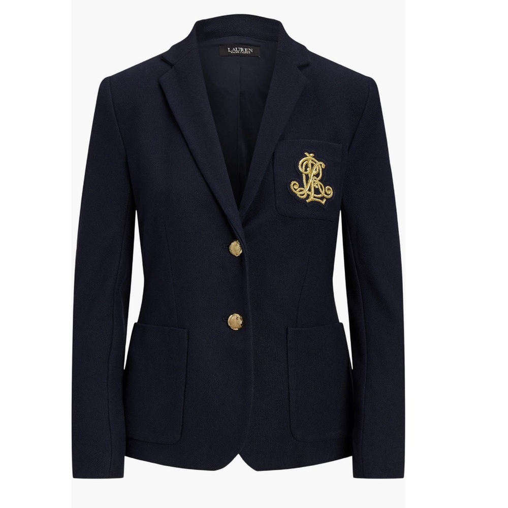 Ralph Lauren Navy Blazer with Gold Logo